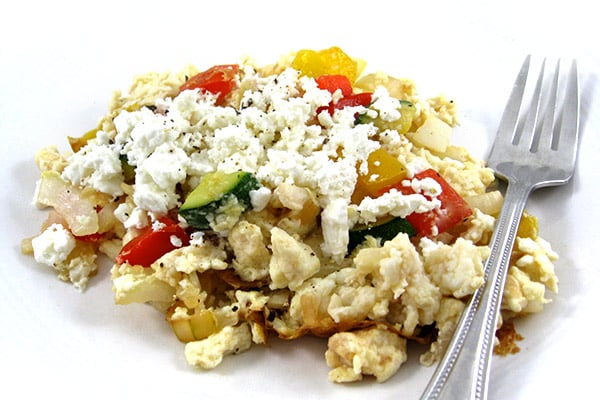 Skinny Mediterranean Egg Scramble